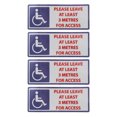 thumbnail image 1 of Miangastore Safety Reminder Sign Decors Multi Color for Facilities 4Pcs 7.9X3.1X0.04In, 1 of 8