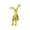 Yellow-1, variant on Creative Cartoon Long Eared Rabbit Ornament, Sitting/Lying Posture Figurine for Car Dashboard and Home Decor