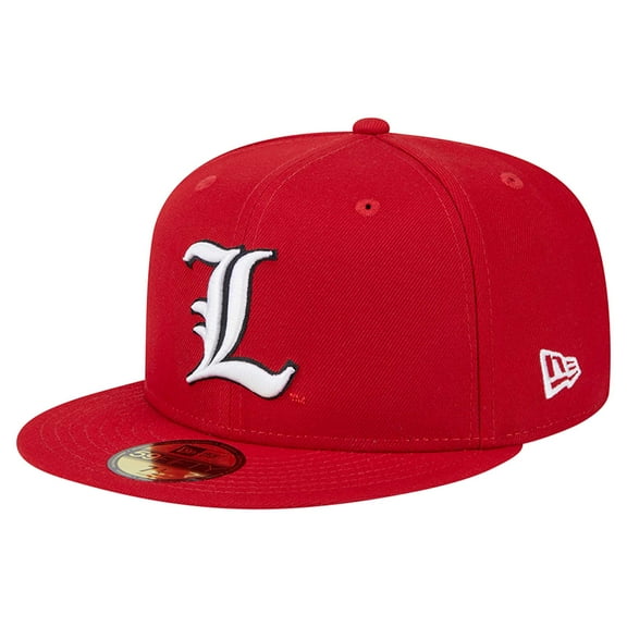 Men's New Era Red Louisville Cardinals 59FIFTY Fitted Hat