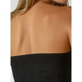 thumbnail image 5 of Strapless Fitted Crop Top with Back Gathering, 5 of 6
