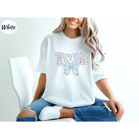 Sam Soft Floral Teacher Shirt Cute Teacher Gift Spring Floral Teacher Tee Gift for Teacher Teaching Shirt Teacher Appreciation Gift