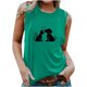 thumbnail image 1 of Verano mujer moda cuello redondo impreso sin mangas casual camisetas sin mangas Fridja gh5323, 1 of 5