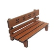 thumbnail image 4 of Milisten 1Pcs Mini Bench for Mini Garden Brown Wood Simple Design Indoor Decoration Hobbyists, 4 of 8