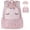 Pink, variant on 3Pcs Backpack Set for Girls, Kids Bookbag with Insulated Lunch Bag & Pencil Case, Cute Bag for Elementary Preschool Gift, Pink