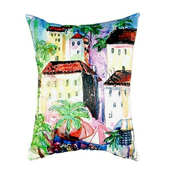 Betsy Drake Fun City I No Cord Pillow 16x20