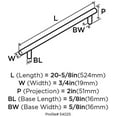 thumbnail image 3 of Amerock BP54025-SS 18 Pouces Ctr Appareil de Traction - Acier Inoxydable, 3 of 5