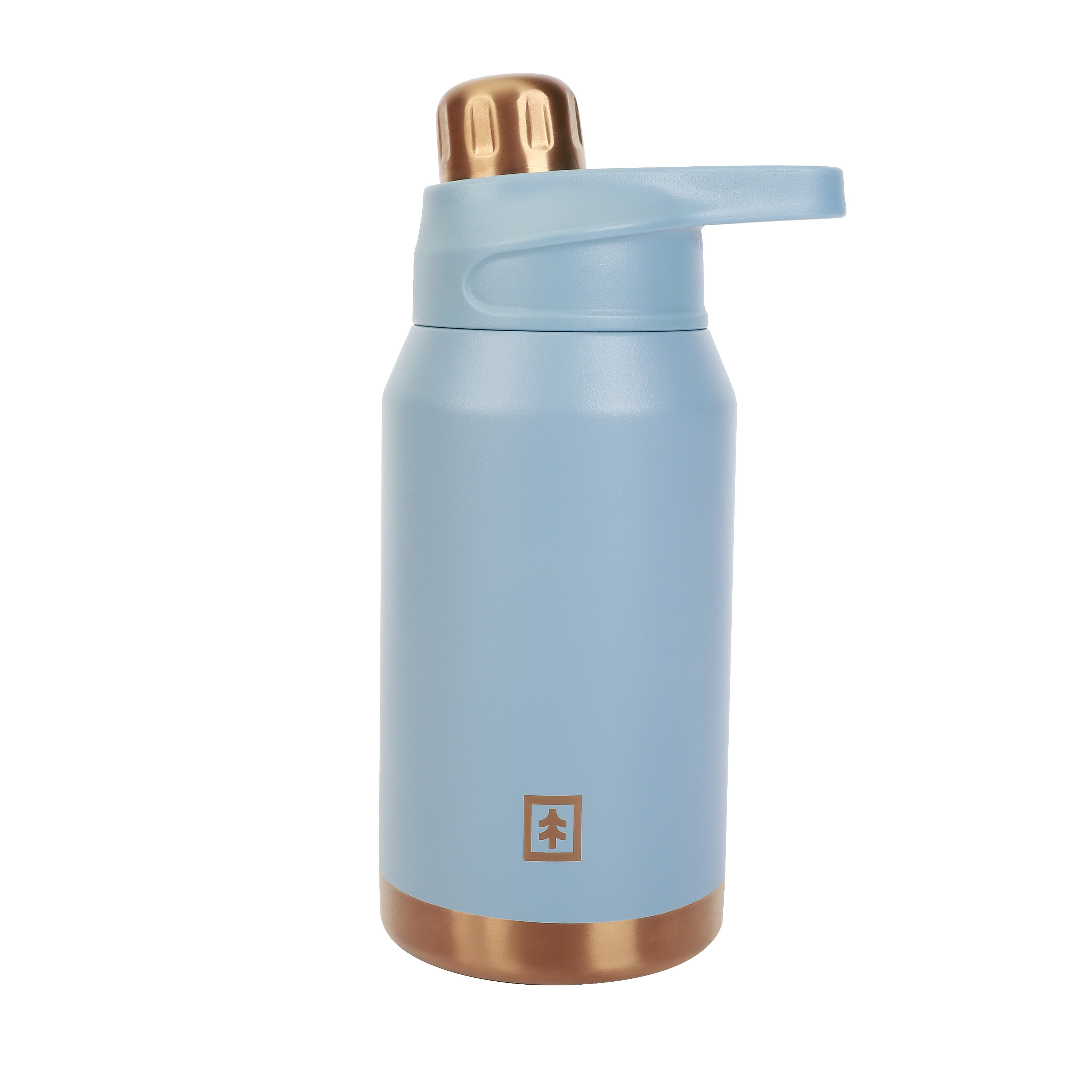 Swiss Tech Flasche Cresta Blue 20oz Magnetic Cap Water Bottle, Triple-Wall Stainless, BPA-Free