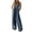 #03 Dark Blue 【Mix & Match: Stock Up on Your Favorite Colors】, variant on Women's Soft Stretchy Suspender Backless Jumpsuit, Sweet V-Neck with Body Shaping Fit, Solid Color, Sleeveless, For Night Out, Date Night, Summer Wedding, Cocktail | TruBelle,Blue 3XL