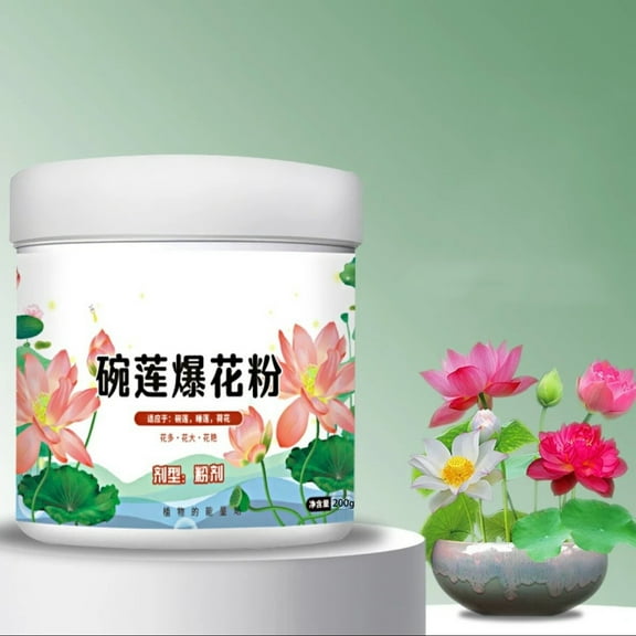 Jpxdew Lotus Fertilizer for Water Lilies - Special Nutrient Solution to Promote Flowering, Hydroponic Plant Food for Aquatic Plants,, 200g