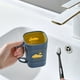 thumbnail image 4 of Taza de Baño, Enjuague Bucal de Plástico con Asa, Vaso, 7.5 x 7.5 x 10 cm, Base Antideslizante, Diseño Ligero para Cepillo de Dientes, Enjuague Bucal, Azul Cielo, 4 of 6