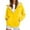 Yellow, variant on Women's Fall Jackets Fleece Lined Zipper Hoodie Oversize Solid Warm Hooded Sweatshirt With Pocket Lightweight Outwears