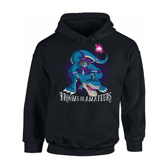 Awkward Styles Halloween Hoodie Witch on Dinosaur Hooded Sweatshirt