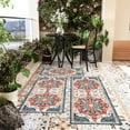 thumbnail image 3 of 3 Piece Kitchen Rugs Set with Runner Non Slip Washable Floor Mats Boho Chic Vintage Design Farmhouse Rug Set 20x32 20x47 20x59 Inches for Kitchen Sink Laundry Room Hallway Office Commercial Use, 3 of 6