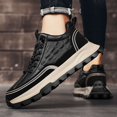 thumbnail image 2 of Zapatos sencillos para hombre, zapatillas de deporte para exteriores, zapatos informales de cuero con patrón de cocodrilo, calzado deportivo con plataforma, Tenis masculinos, novedad de 2024, 2 of 5
