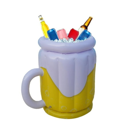 

PVC Inflatable Ice Bucket Portable Drink Cup Ice Bucket In Outdoor Beer Chiller for Barbecue Beach Party