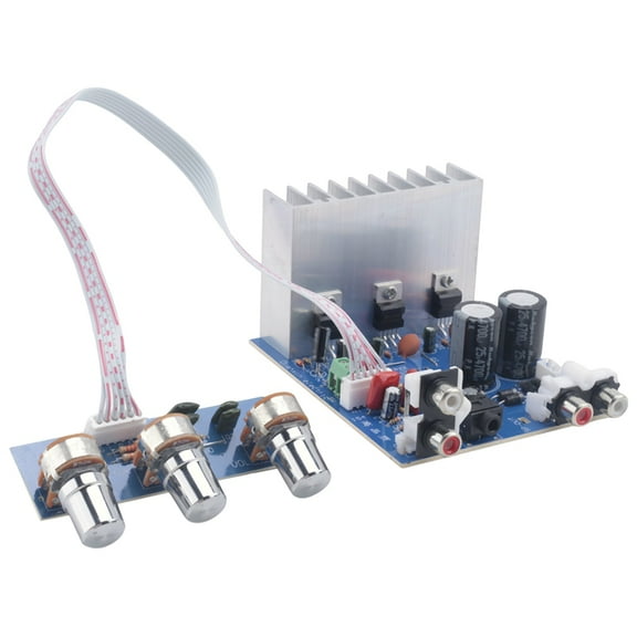 TDA2030 15W 15W 30W 2.1 Channel Amplifier Audio Board Subwoofer Amplifier Output for Speaker DIY Dual AC12-15V,1 x Amplifier Audio Board,Photo Color