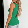 thumbnail image 5 of Sawvnm Women's Double Lined V Neck Tank Tops Summer Slim Fit Basic Sleeveless Shirts Cute Trendy Going Out Tops, 5 of 9