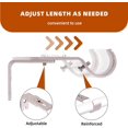 thumbnail image 5 of Jinsinto Adjustable Curtain Rod Support Bracket, Satin Nickel, 3 Pack, 5 of 5