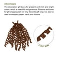 thumbnail image 3 of Large Curly Bows for Gift Wrapping Curling Ribbon with Self Adhesive for Gift Wrap Presents Hair Christmas Brown, 3 of 7