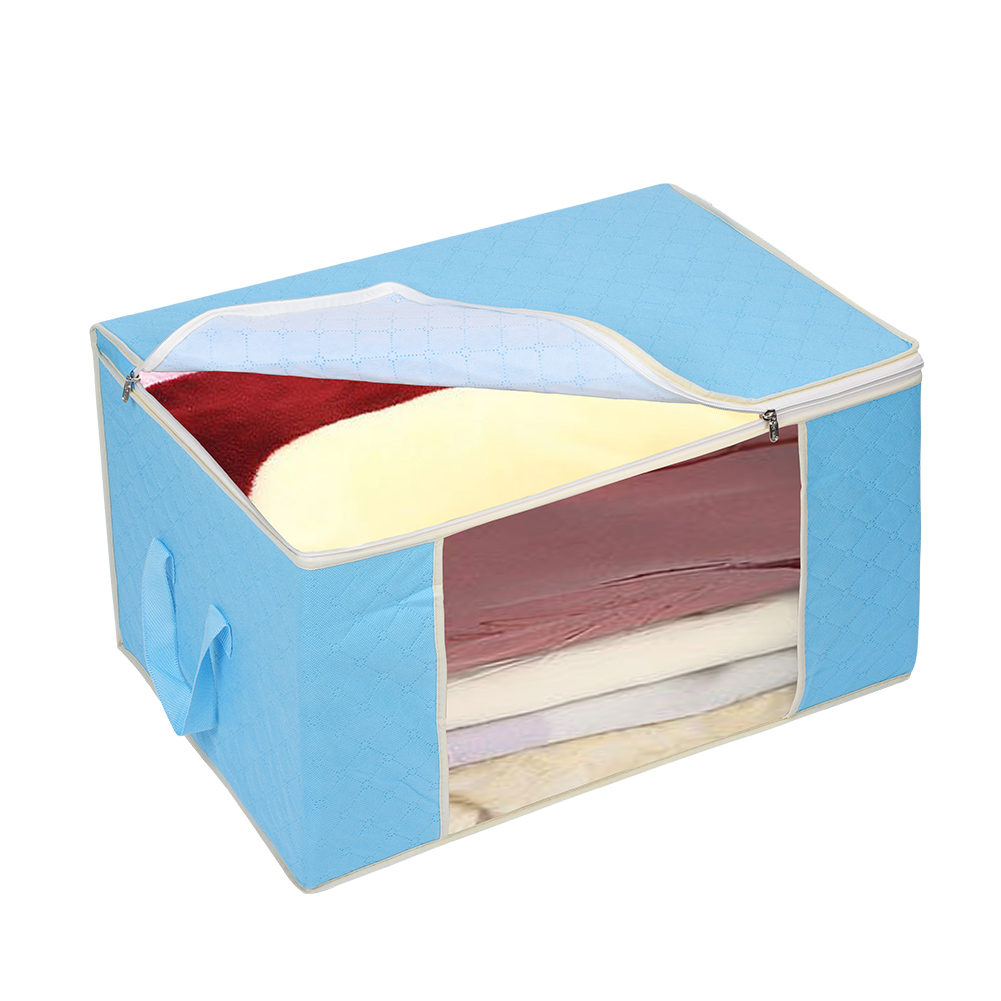 Domqga Quilt Storage Bags Blanket Organizer Storage Containers