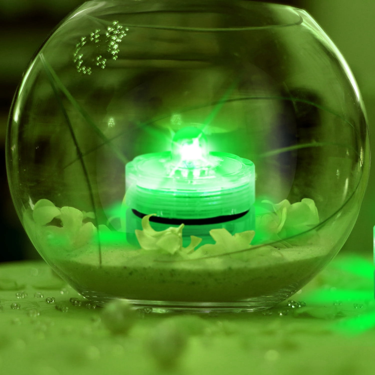 3Pcs Submersible LED Tea Lights Waterproof Candle Lights Battery