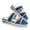 Blue, variant on Sandals Women Platforms Webbing Strap Round Toe Lightweight Durable Slip On Slides for Women for Beach Outdoor Vacation Daily Cusual