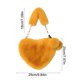 thumbnail image 3 of Bolso bandolera de piel sintética con forma de corazón para mujer | Lindo bolso de hombro mullido con correa de cadena | Bolso de mano suave y afelpado para uso diario, 3 of 6