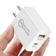 thumbnail image 2 of Adaptador de cargador rápido y eficiente de 20 W para EE. UU.: ¡Tus dispositivos en cualquier lugar con un diseño compacto y funciones avanzadas!, 2 of 6