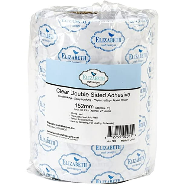Elizabeth Craft Designs Clear DoubleSided Adhesive Roll, 152mm/6Inch