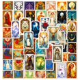 thumbnail image 1 of Paquete de pegatinas de vinilo con temática de cartas de tarot, fantasía mística, 50 unidades, 1 of 2
