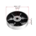 thumbnail image 3 of 8Pcs D40xH11.35mm patas de plástico base anti-vibración soporte para altavoz amplificador guitarra HiFi tono plateado, 3 of 5