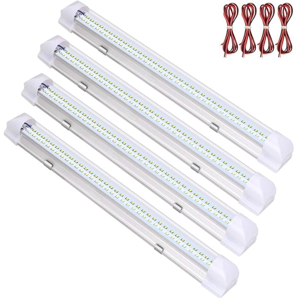 Barra de luz LED interior universal de ahorro de energía, tiras LED de rendimiento estable y de larga duración para el interior del automóvil, autocaravana, caravana, barco, cocina, baño y dormitorio