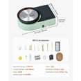 thumbnail image 2 of DIY Pottery Making Machine Compact 6-Inch Electric Clay Spinner Wheel for Home Craft Projects, Ideal，Adults, Beginners (Green), 2 of 10