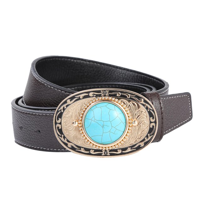 Cinturón de Vaquero de Moda con Hebilla para Mujer, Correa para Vestido de Hombre Yuyangstore cinturones de cintura