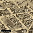 thumbnail image 3 of HISTORIX Vintage 1867 Appleton Wisconsin Map Poster - 18x24 Inch Historic Bird's Eye View of Appleton Outagamie County Map of Wisconsin Wall Art Print, 3 of 7