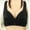 Black, variant on Women Fashion Lace Front Buckle Underwear Without Rims Vest Lace E Bra Plus Size Bras Black