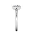 thumbnail image 4 of SuperJeweler 0.60 Carat Rose Cut Diamond Halo Ring In 14 Karat White Gold For Women, 4 of 6