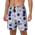thumbnail image 2 of Daiia Daisies Flowers Mens Swim Trunks Swim Shorts Quick Dry Swim Shorts with Mesh Lining Pockets-Small, 2 of 9