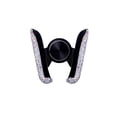 thumbnail image 2 of Car Phone Holder Rhinestone Bling Mount, Automatic Clamping Snap Type Navigation Stand, 8.5cm Mini Dashboard Air Vent Clip, Universal 98% Mobile Phone GPS Cradle with Diamond Decor, 2 of 9