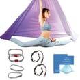 thumbnail image 1 of Columpio y Hamaca de Tela Aérea para Yoga, Ejercicios de Inversión, Kit de Inicio para Todos los Niveles - Resistente con Correas de Extensión, Mosquetones y Guía de Posturas, 1 of 4