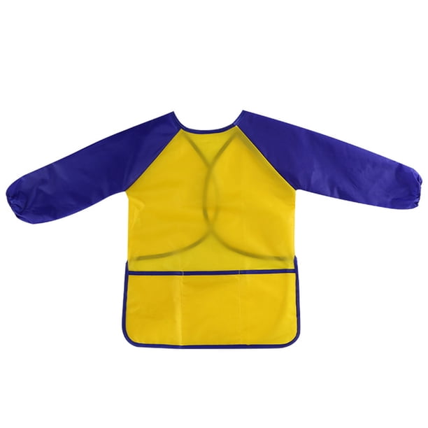 Cubierta de pintura para niños Qarigey Accesorios de disfraces color sólido Amarillo azul