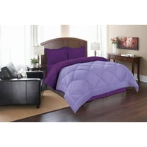 Reversible 3pc Comforter Set Full/Queen Lilac/Purple