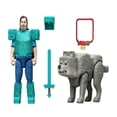 thumbnail image 3 of Figura de Acción MATTEL Minecraft Steve y Lobo 2-Pack, 3 of 4