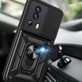 thumbnail image 3 of for Xiaomi 13 Lite Case with Slide Camera Cover for Men, Military Grade Drop Protective Phone Cover Case with Ring Kickstand for Xiaomi 13 Lite/Civi 2 SJ Red, 3 of 10
