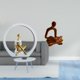 thumbnail image 2 of Estatua de niña,Estatuas de mujeres y niñas,figuritas decorativas elegantes,Escultura de arte abstracto,regalo creativo y moderno para el hogar.,Figura de pensador abstracto,Estatua de, 2 of 8
