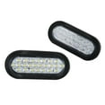 thumbnail image 2 of 2X 6" Oval White 24 LED Trailer Truck Reverse Backup Tail Lights Clear Lens 12V, 2 of 5