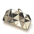 thumbnail image 3 of Bolso de mano para mujer de estilo coreano, caja de hierro con diamantes, bolso de comida, bolso de cadena irregular, bolso de comida de metal, 3 of 6