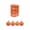 Orange, variant on Fwttom 24pcs Flocked Christmas Ball Ornaments Set Shatterproof Hanging Merry Christmas Tree Decorations for Holiday Xmas Decor, Blue