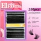 thumbnail image 2 of Extensiones de pestañas Himirell C Curl Lash Clusters, 280 unidades, 9 a 18 mm, 2 of 9