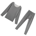 thumbnail image 1 of Minnieouse Ropa interior térmica para hombre, capa base cálida y suave, vestido cálido Villose Tight, ropa de invierno colorida, pintura interior de conjuntos de ropa  Gris claro> 4XL NO16 Minnieouse AP013689-20, 1 of 6